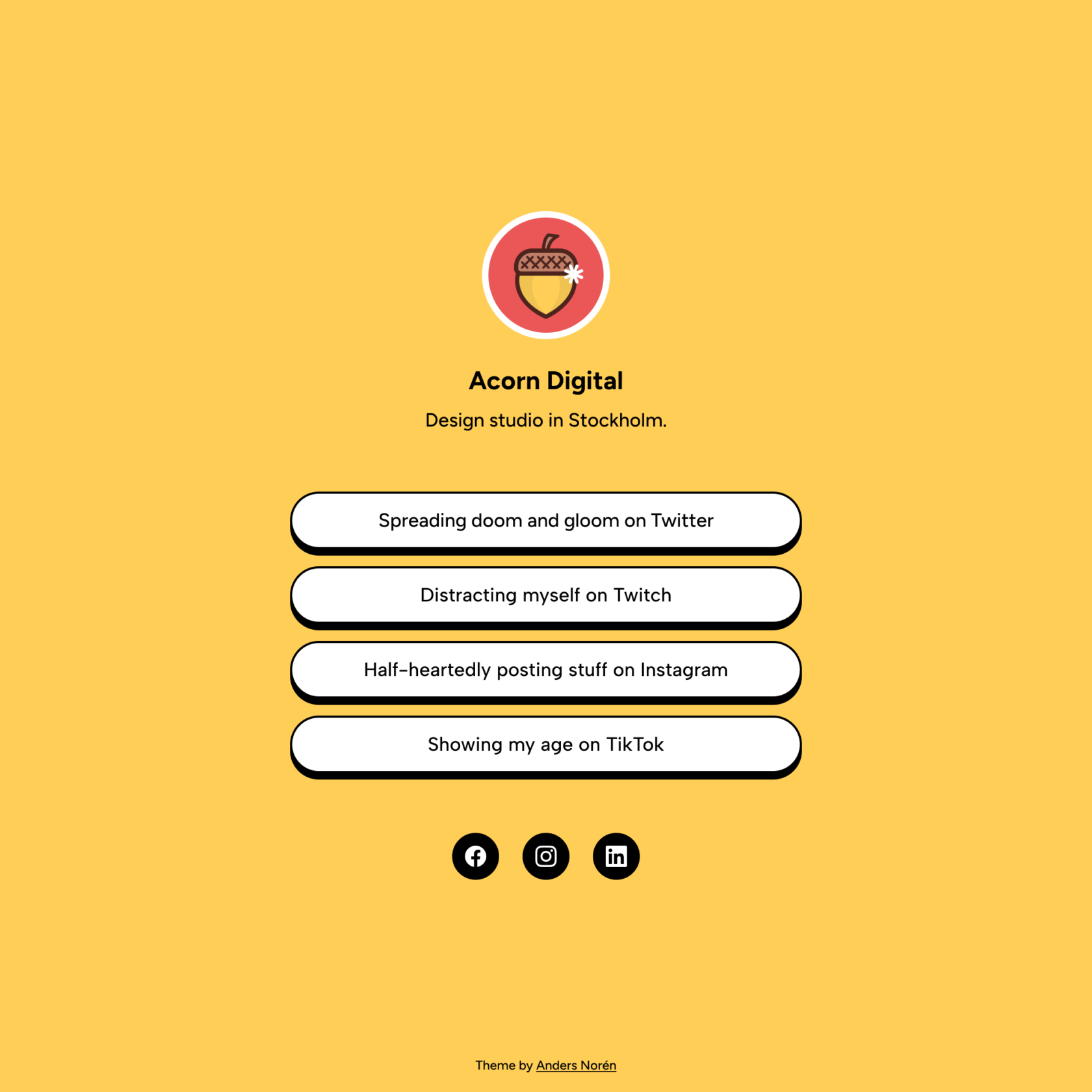 The free Oaknut WordPress theme.