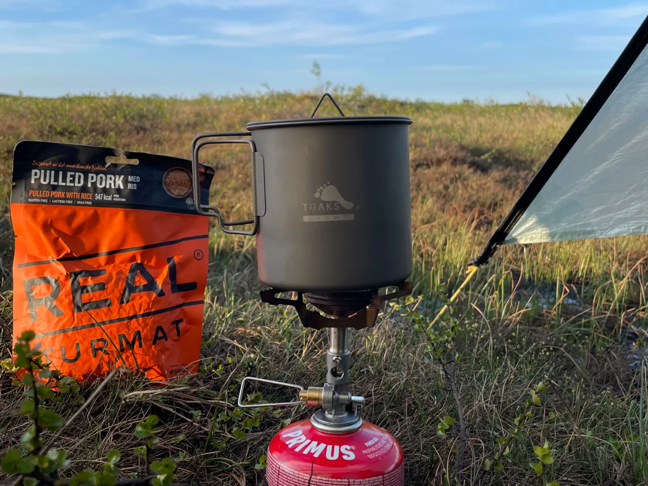 Soto WindMaster stove in the Swedish mountains